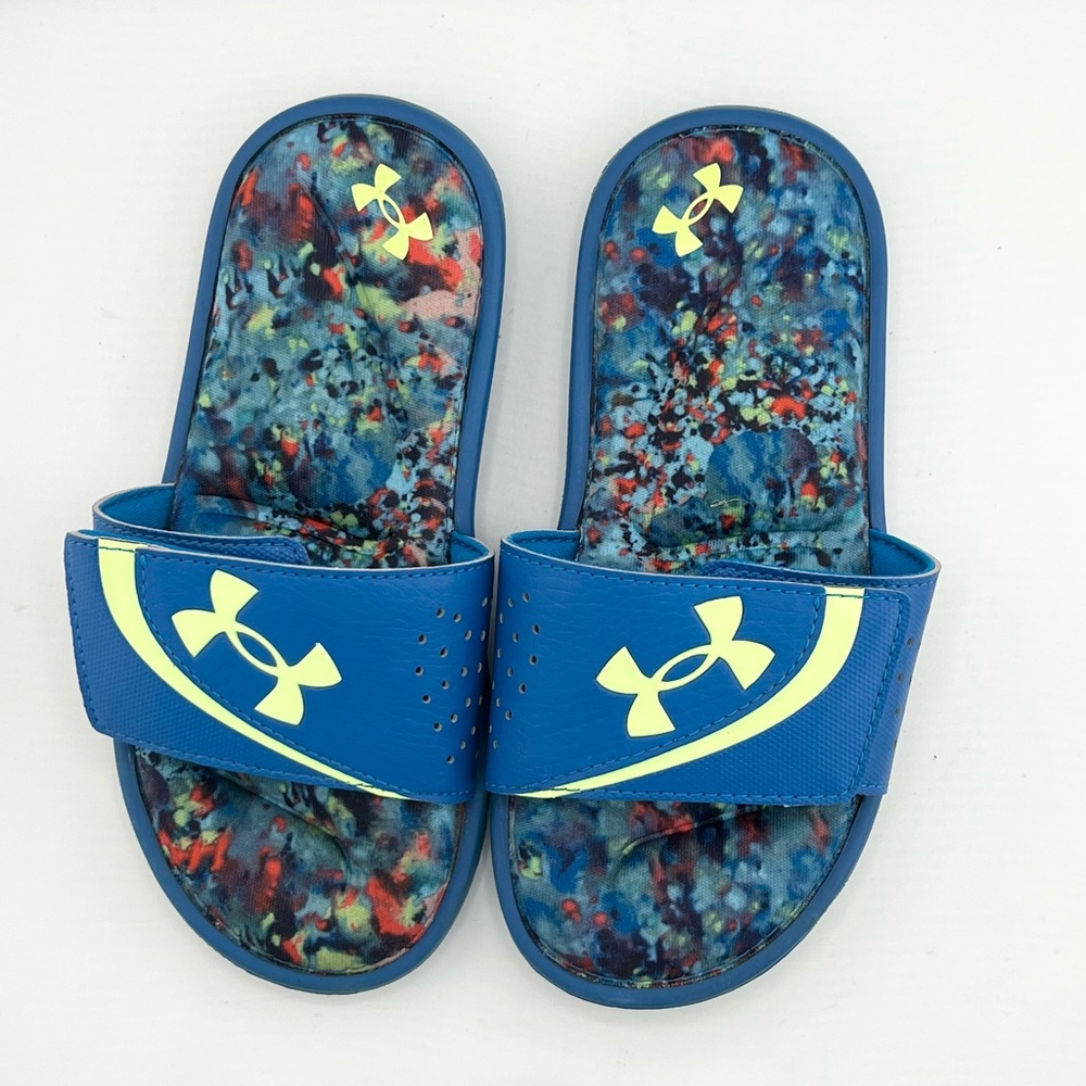 Under Armour Ignite VI Kids' Slide Sandals Sz 1Youth